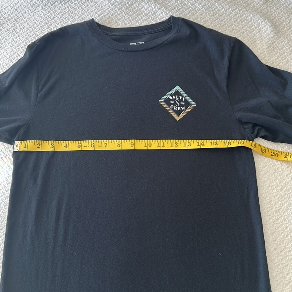 Salty Crew Boys Faded Premium Short Sleeve Tee, Black, XL - Picture 5 of 7